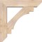 Ekena Millwork Merced Slat Smooth Bracket w/ Offset Brace, Douglas Fir, 7 1/2"W x 34"D x 34"H BKT0806X34X34MRC06SDF - alternate 2